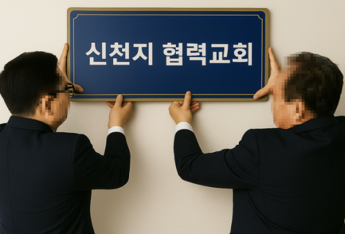 최근 신천지가 국내 기성교회와의 교류를 주장하며 홍보에 나서고 있다.(사진출처=생성형 AI 이미지)