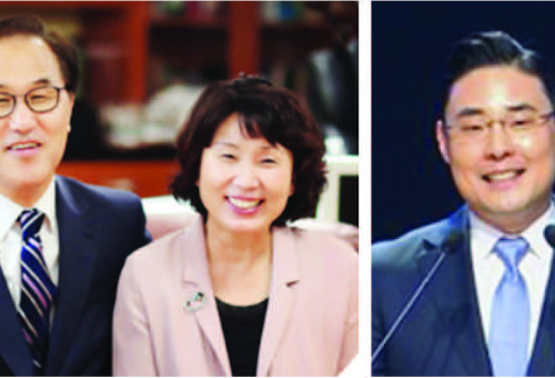 조기은퇴하는 노창수목사 내외(왼쪽사진), 지난달 4대 담임목사로 청빙완료된 이원준목사